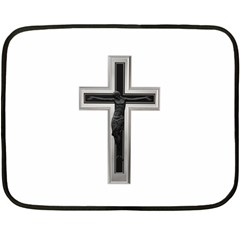 Christian Cross Double Sided Fleece Blanket (mini) by igorsin