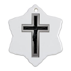 Christian Cross Snowflake Ornament (two Sides) by igorsin