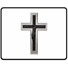 Christian Cross Double Sided Fleece Blanket (medium)