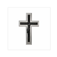 Christian Cross Small Satin Scarf (square) by igorsin