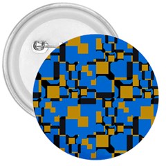 Blue Yellow Shapes 3  Button