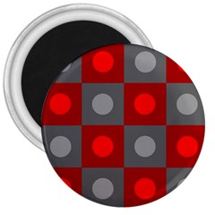 Circles In Squares Pattern 3  Magnet