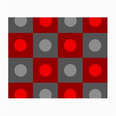 Circles In Squares Pattern Small Glasses Cloth (2 Sides)