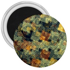 Stars Circles And Squares 3  Magnet by LalyLauraFLM