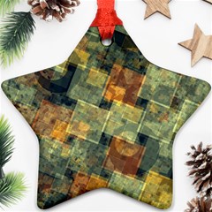 Stars Circles And Squares Ornament (star) by LalyLauraFLM