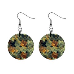 Stars Circles And Squares 1  Button Earrings