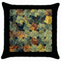 Stars Circles And Squares Throw Pillow Case (black) by LalyLauraFLM