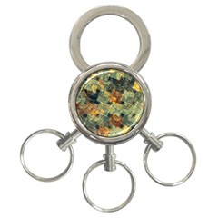 Stars Circles And Squares 3-ring Key Chain