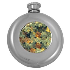 Stars Circles And Squares Hip Flask (5 Oz)