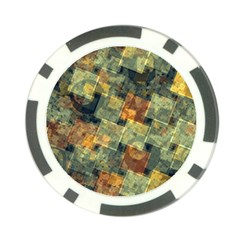 Stars Circles And Squares Poker Chip Card Guard by LalyLauraFLM