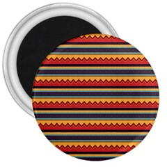 Waves And Stripes Pattern 3  Magnet