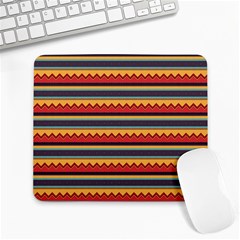 Waves And Stripes Pattern Large Mousepad