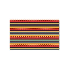 Waves And Stripes Pattern Sticker Rectangular (10 Pack) by LalyLauraFLM