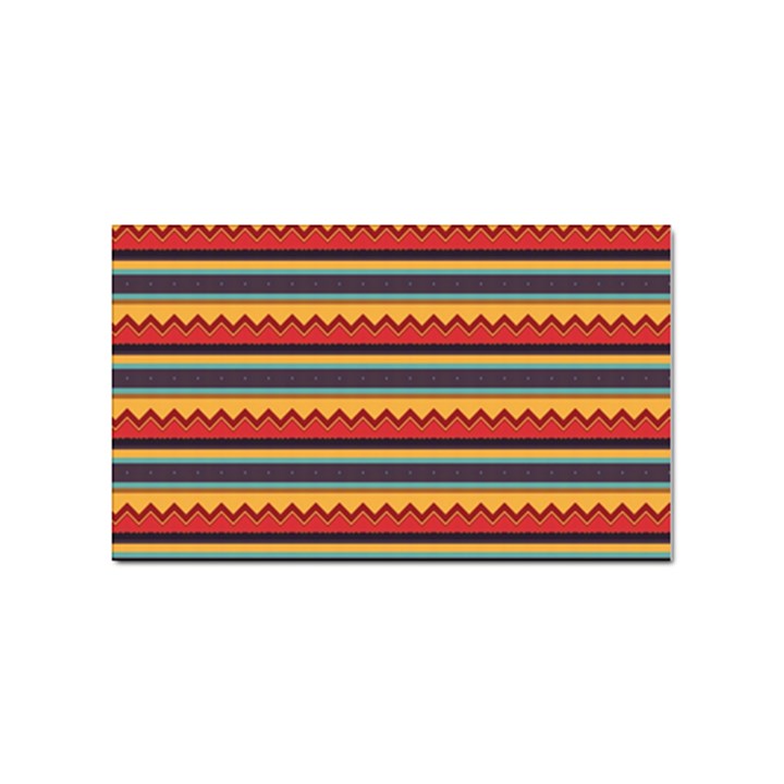 Waves and stripes pattern Sticker Rectangular (10 pack)