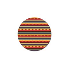 Waves And Stripes Pattern Golf Ball Marker by LalyLauraFLM