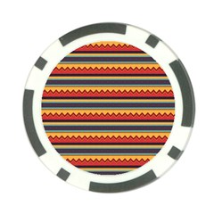 Waves And Stripes Pattern Poker Chip Card Guard