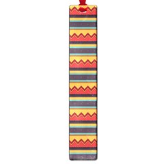 Waves And Stripes Pattern Large Book Mark