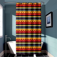 Waves And Stripes Pattern	shower Curtain 36  X 72 