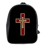 Red Christian cross School Bag (Large) Front