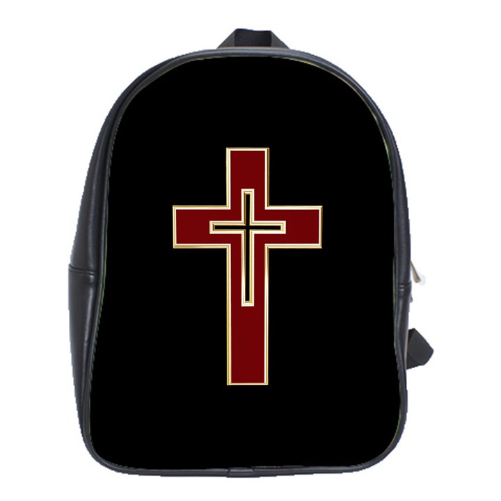 Red Christian cross School Bag (Large)