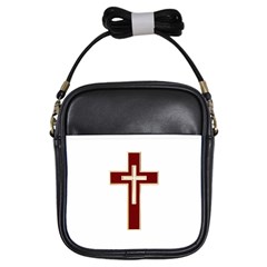 Red Christian Cross Girls Sling Bag by igorsin