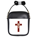 Red Christian cross Girls Sling Bag Front