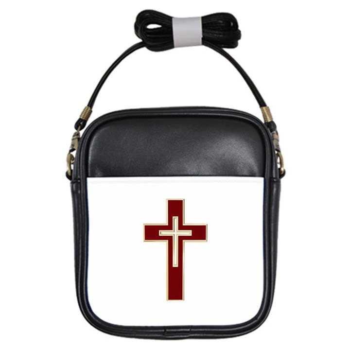 Red Christian cross Girls Sling Bag