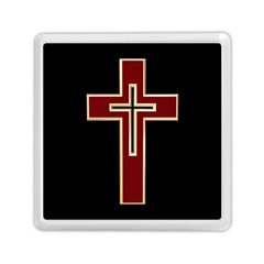 Red Christian Cross Memory Card Reader (square)