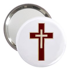 Red Christian Cross 3  Handbag Mirror by igorsin