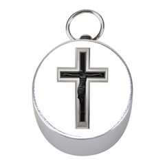 Red Christian Cross Silver Compass (mini) by igorsin