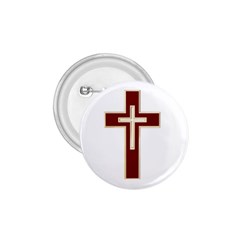 Red Christian Cross 1 75  Button by igorsin