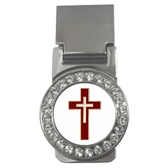 Red Christian Cross Money Clip (cz) by igorsin