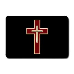 Red Christian Cross Small Doormat