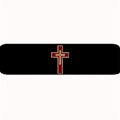 Red Christian Cross Large Bar Mat