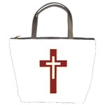 Red Christian cross Bucket Bag Front