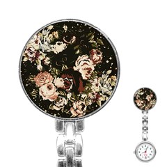 Dark Roses Stainless Steel Nurses Watches