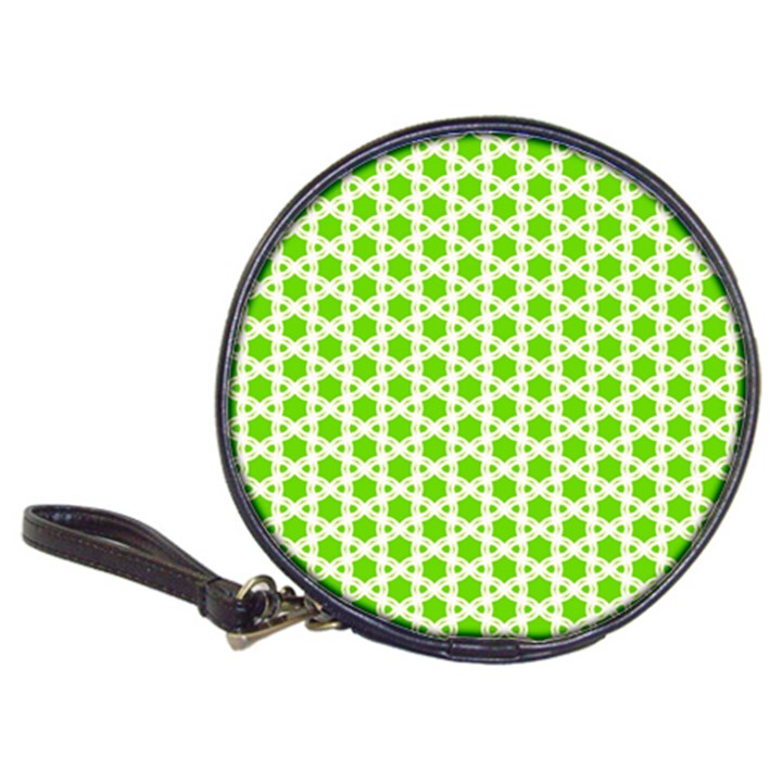 Green Twist Pattern CD Wallet