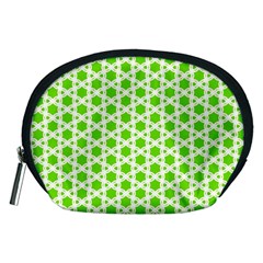 Green Twist Pattern Accessory Pouch (Medium)