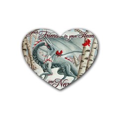 Lady Of The Fores Sts Heart Coaster (4 Pack) 