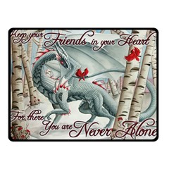 Lady Of The Fores Sts Double Sided Fleece Blanket (small) 