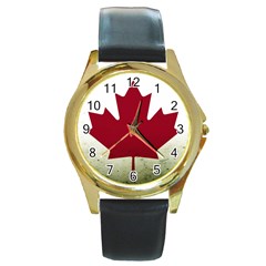 Style 9 Round Gold Metal Watches