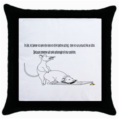 Better To Take Time To Think Throw Pillow Cases (black) by mouse