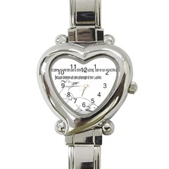 Better To Take Time To Think Heart Italian Charm Watch by mouse