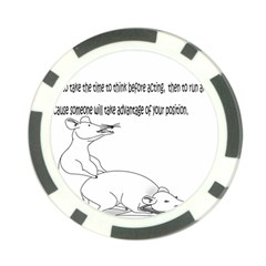 Better To Take Time To Think Poker Chip Card Guards (10 Pack)  by mouse