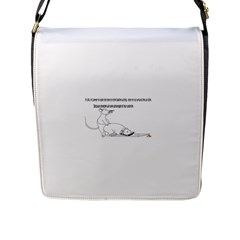 Better To Take Time To Think Flap Messenger Bag (l)  by mouse