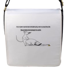 Better To Take Time To Think Flap Messenger Bag (s) by mouse