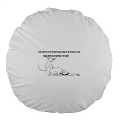 Better To Take Time To Think Large 18  Premium Flano Round Cushions