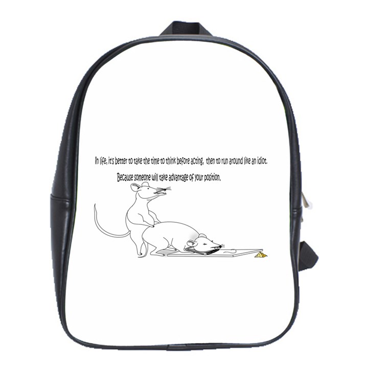 Better To Take Time To Think School Bags(Large) 