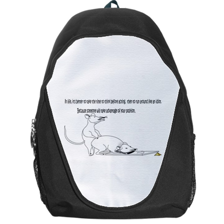 Better To Take Time To Think Backpack Bag