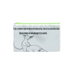 Better To Take Time To Think Cosmetic Bag (xs) by mouse